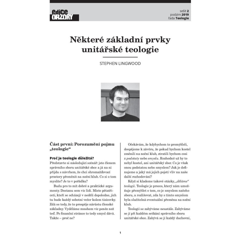 Některé základní prvky unitářské teologie